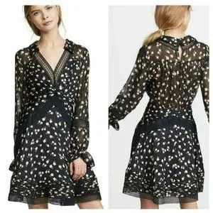 Self Portrait Dresses Nwot Selfportrait Twist Front Ditsy